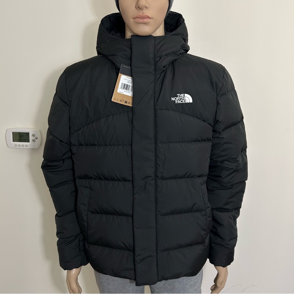 The North Face Men's Baltic Down Puffer Hoodie Coat TNF Black Sz S M L XL XXL - Picture 1 of 14